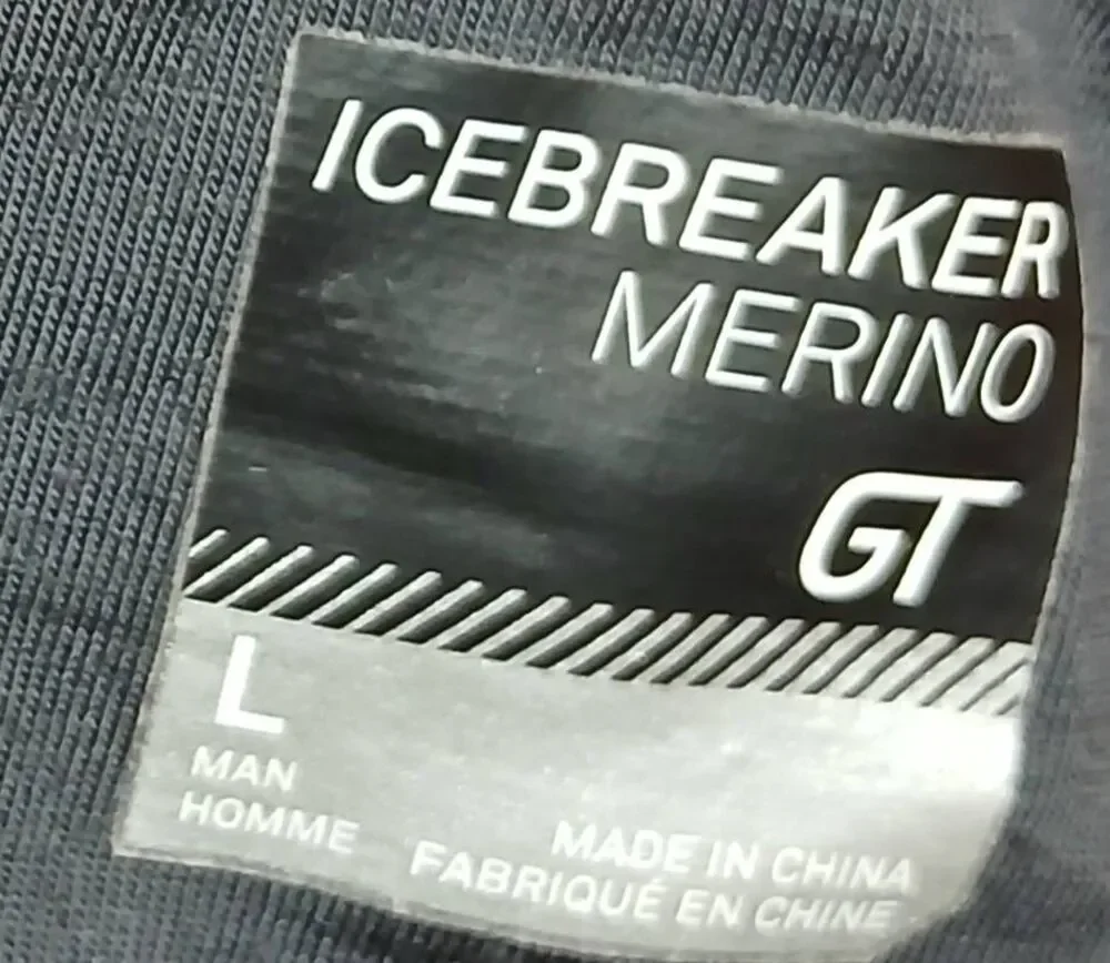 Icebreaker mens large gt thick merino wool full zipper sweater jacket gray